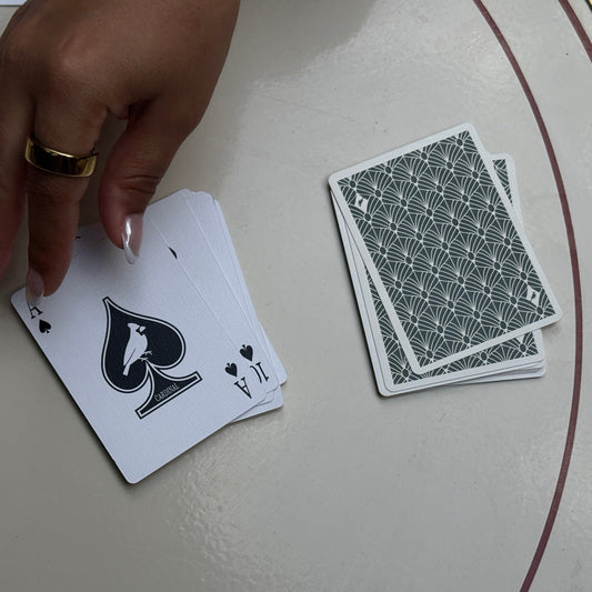 Emerald Sunburst Playing Cards