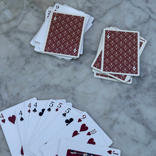 Cardinal Red Sunburst Playing Cards